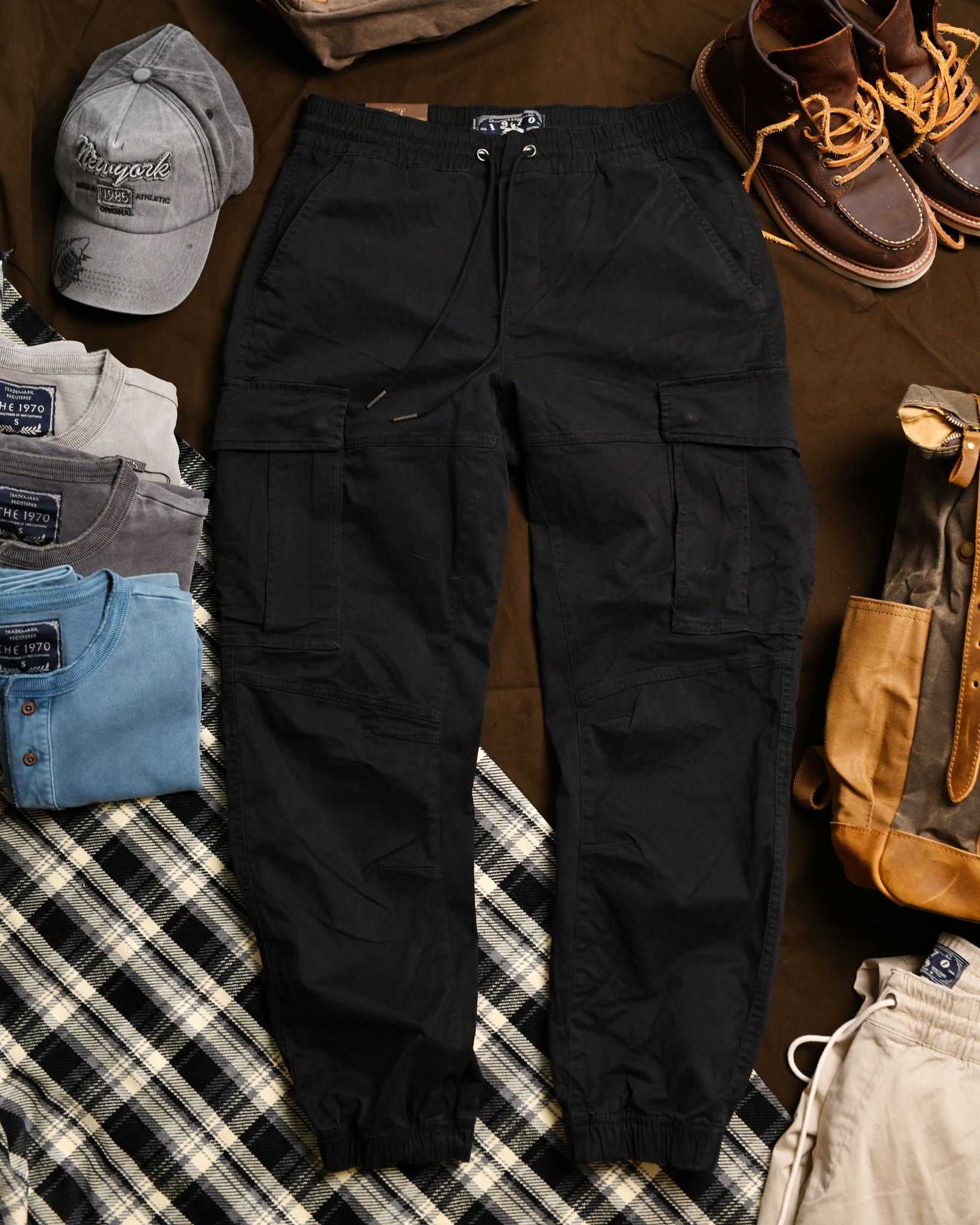 Quần Kaki Jogger QKK748-ĐEN