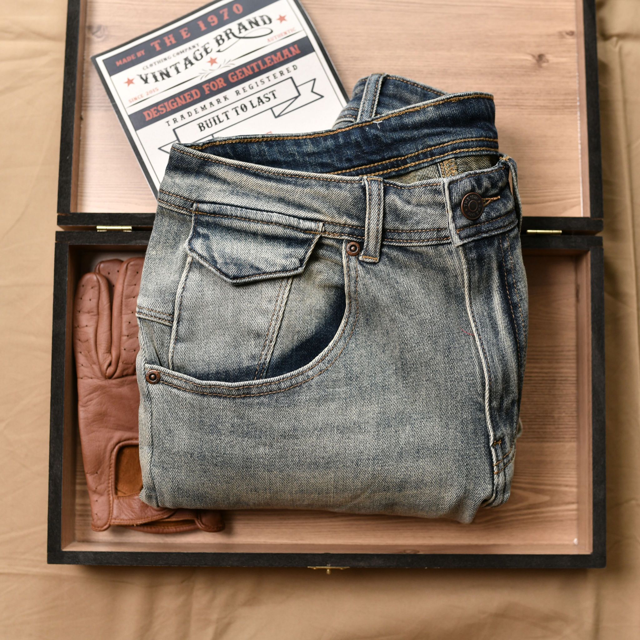 Quần short Jean QS512 - XANH NHẠT - The1970