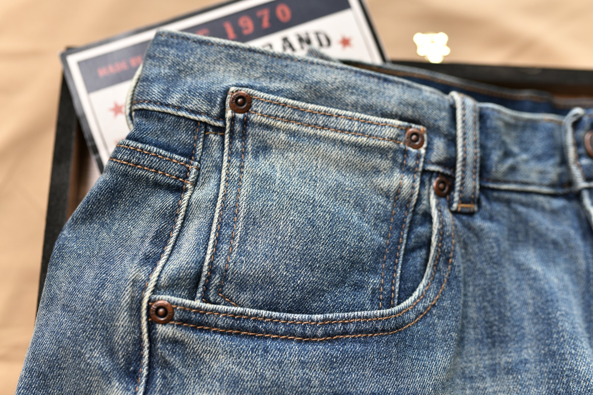 Quần short jean loang xước QS519 - Xanh vàng