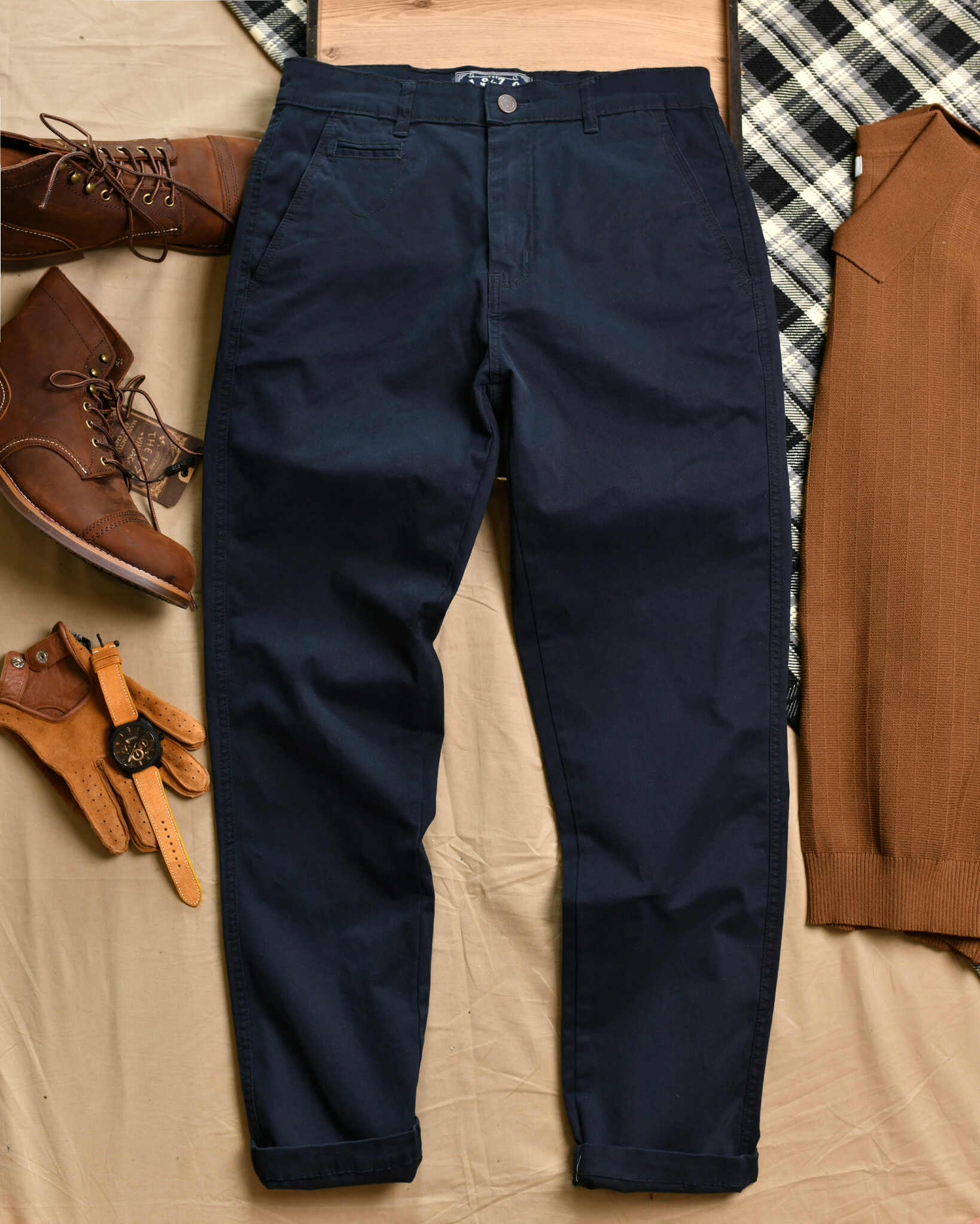 Quần Kaki QKK540 THE1970 - Than