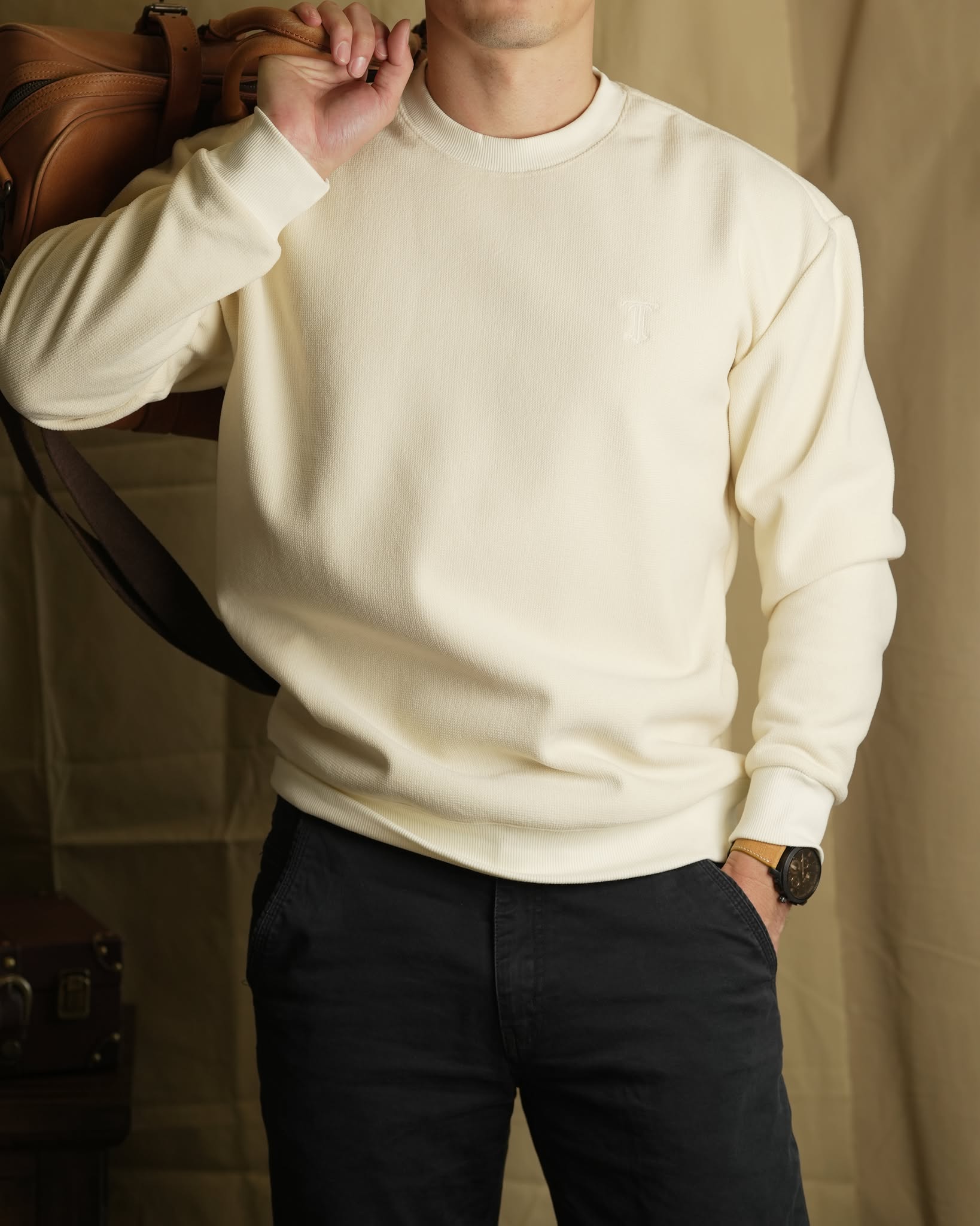 Áo nỉ lót lông AN893 - ĐEN