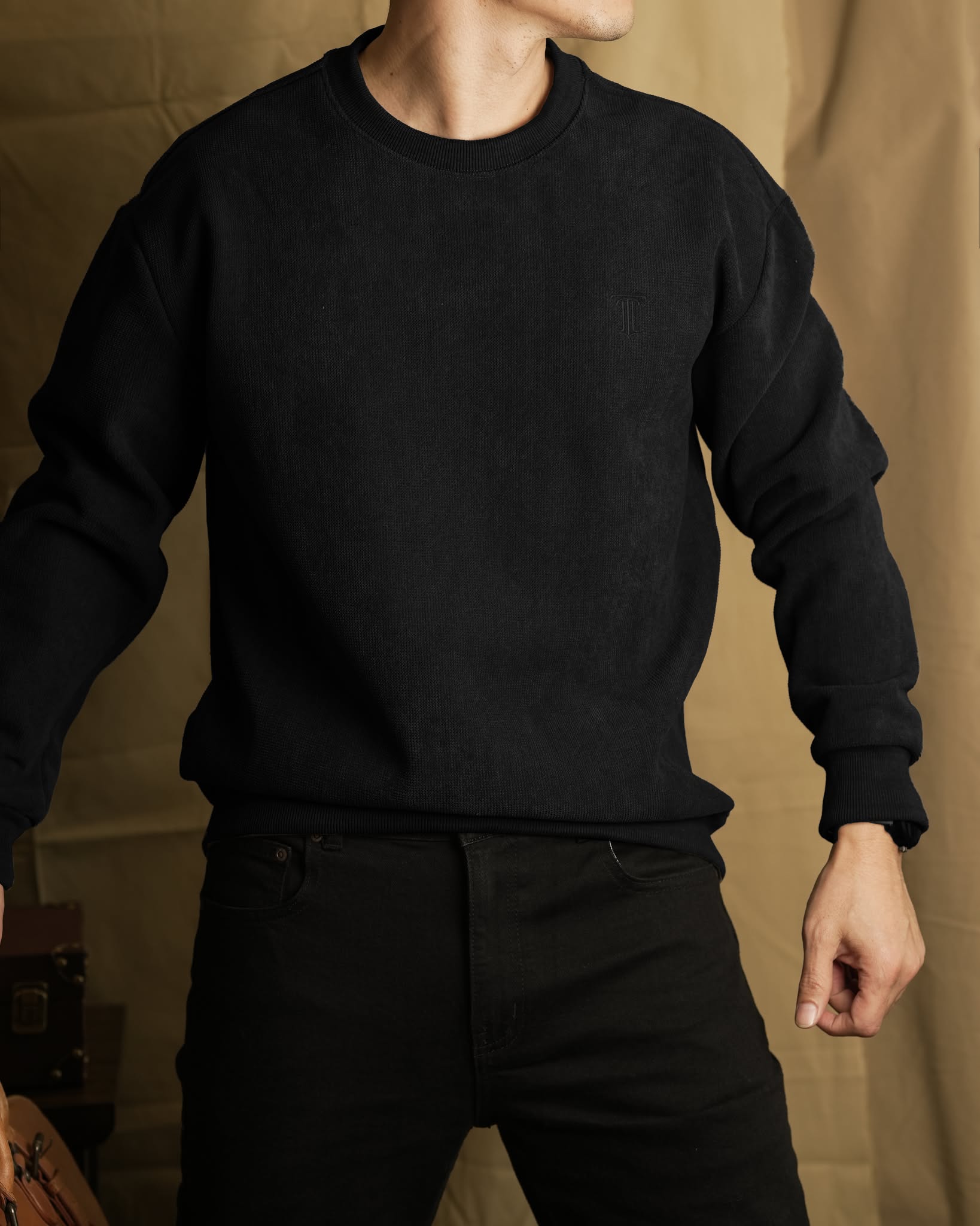 Áo nỉ lót lông AN893 - ĐEN