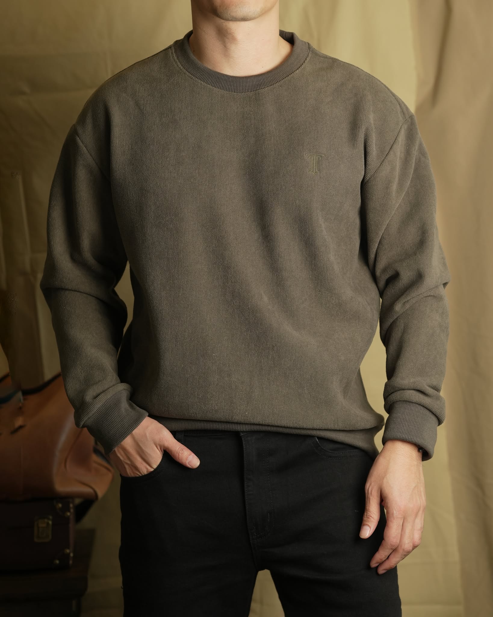 Áo nỉ lót lông AN893 - ĐEN