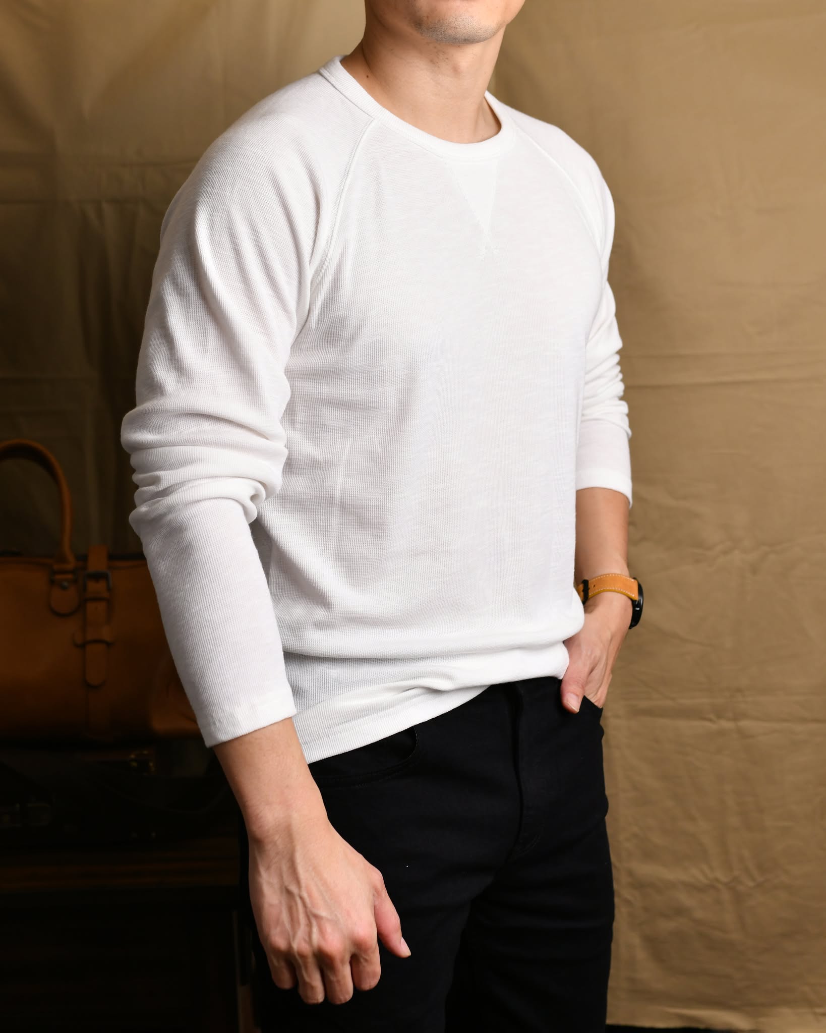 Áo phông dài tay raglan AP897 - TRẮNG