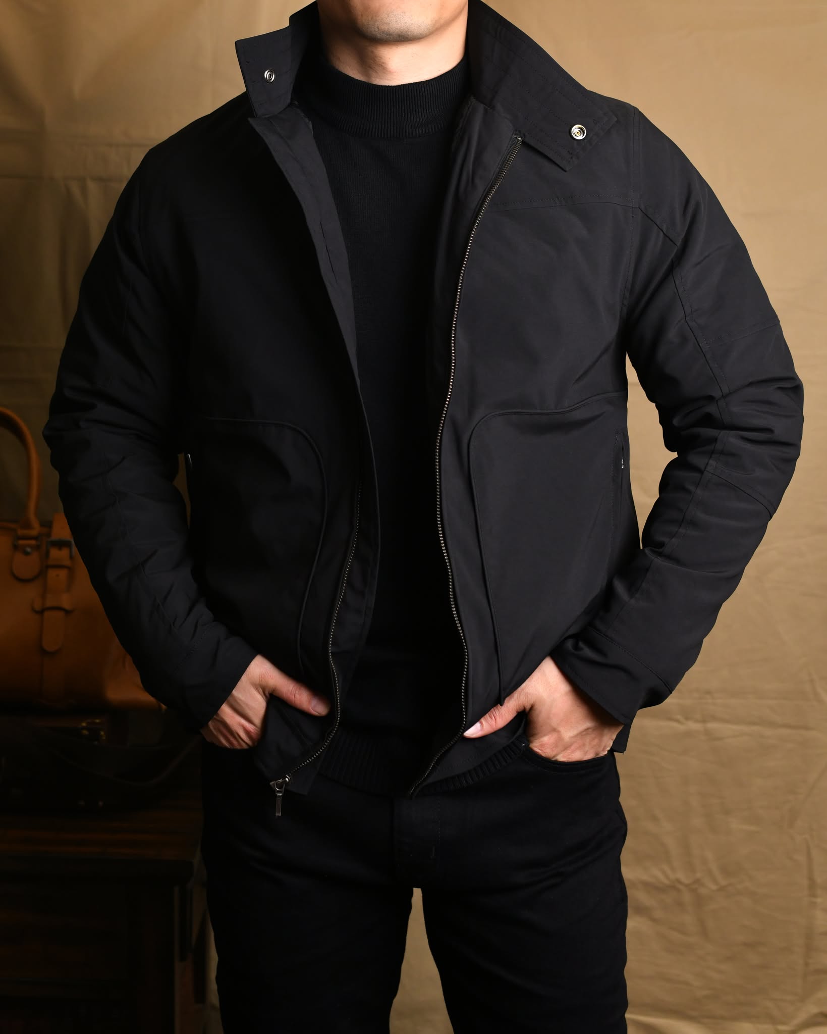 Áo Khoác gió trần bông AK839 ĐEN