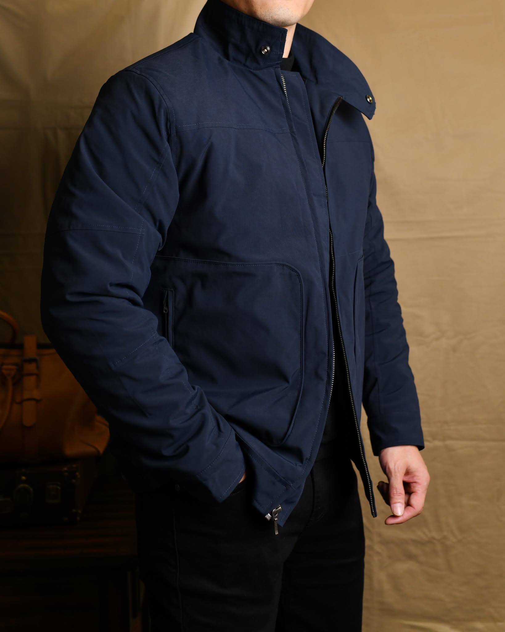 Áo Khoác gió trần bông AK839 ĐEN