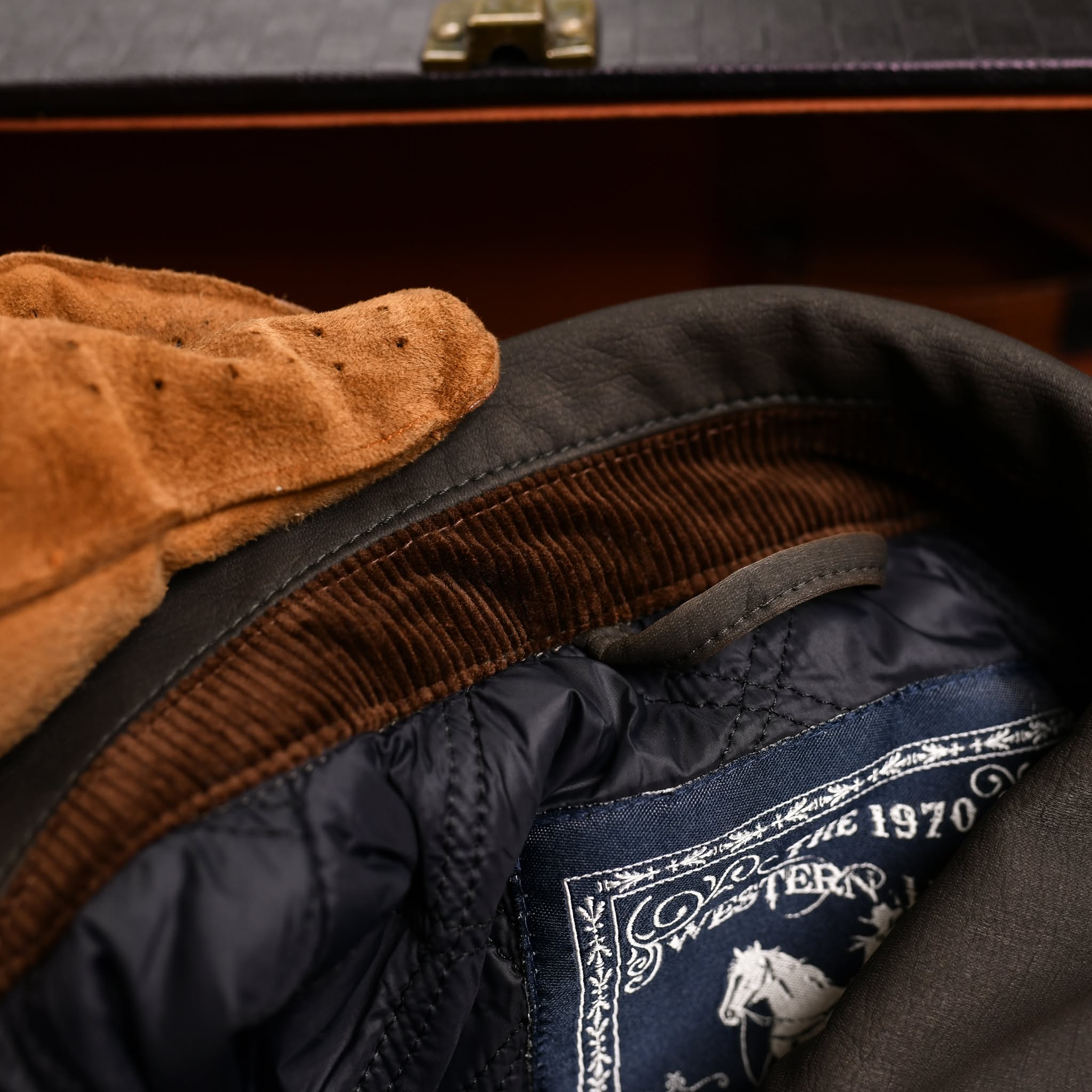 Áo Khoác da 4 túi AKD846 - NÂU