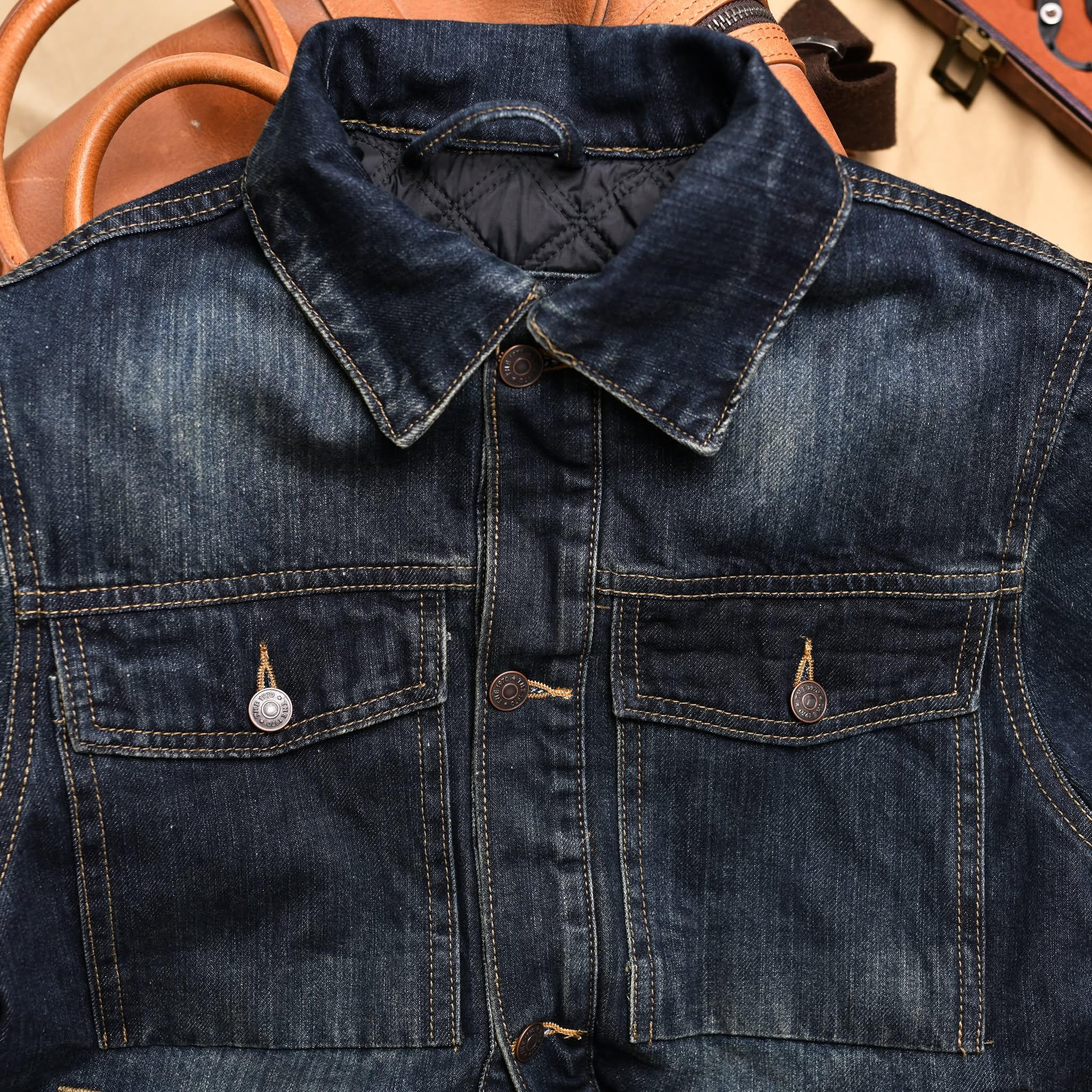 Áo khoác denim AK862 - XANH ĐẬM