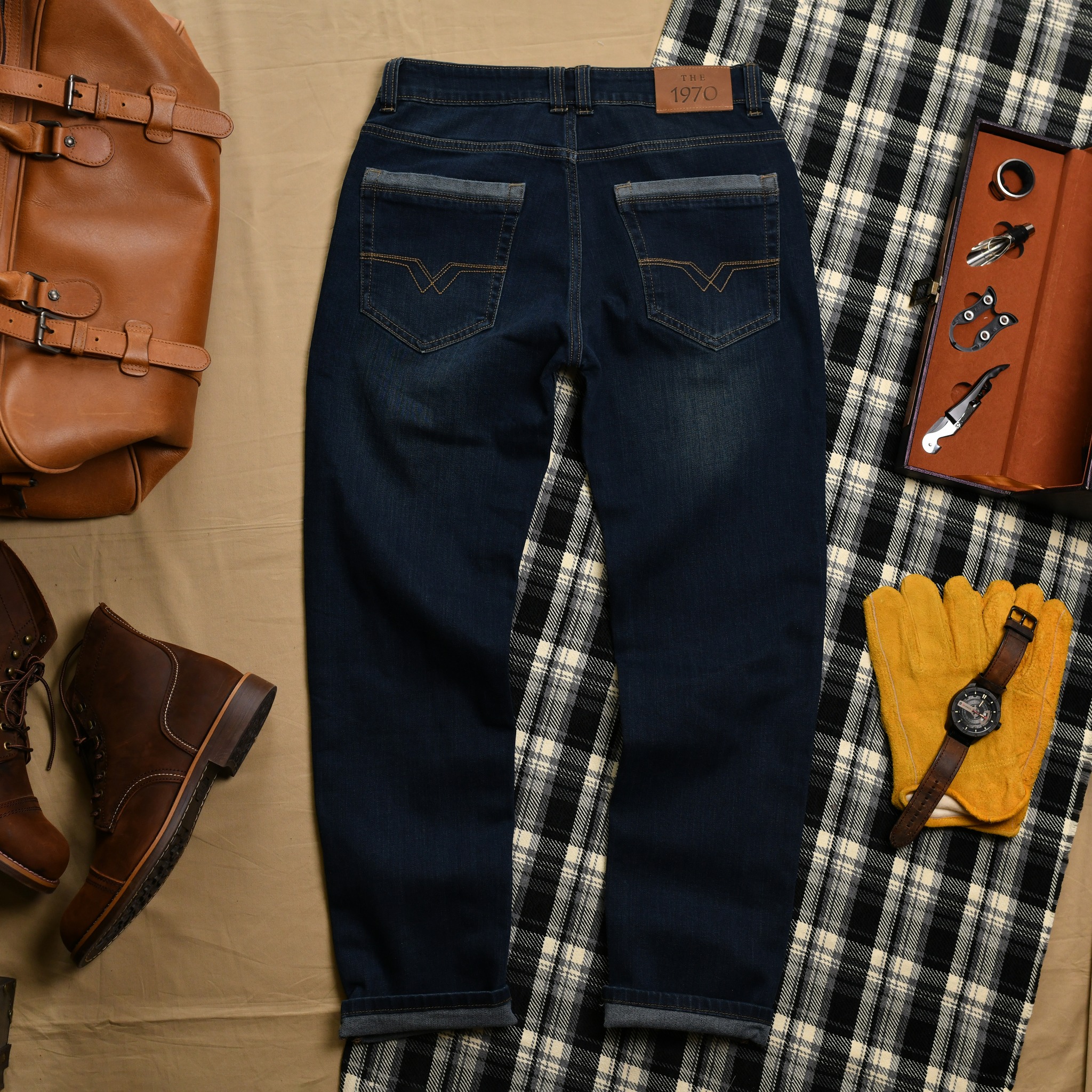 Quần jean xanh QJ901 - XANH