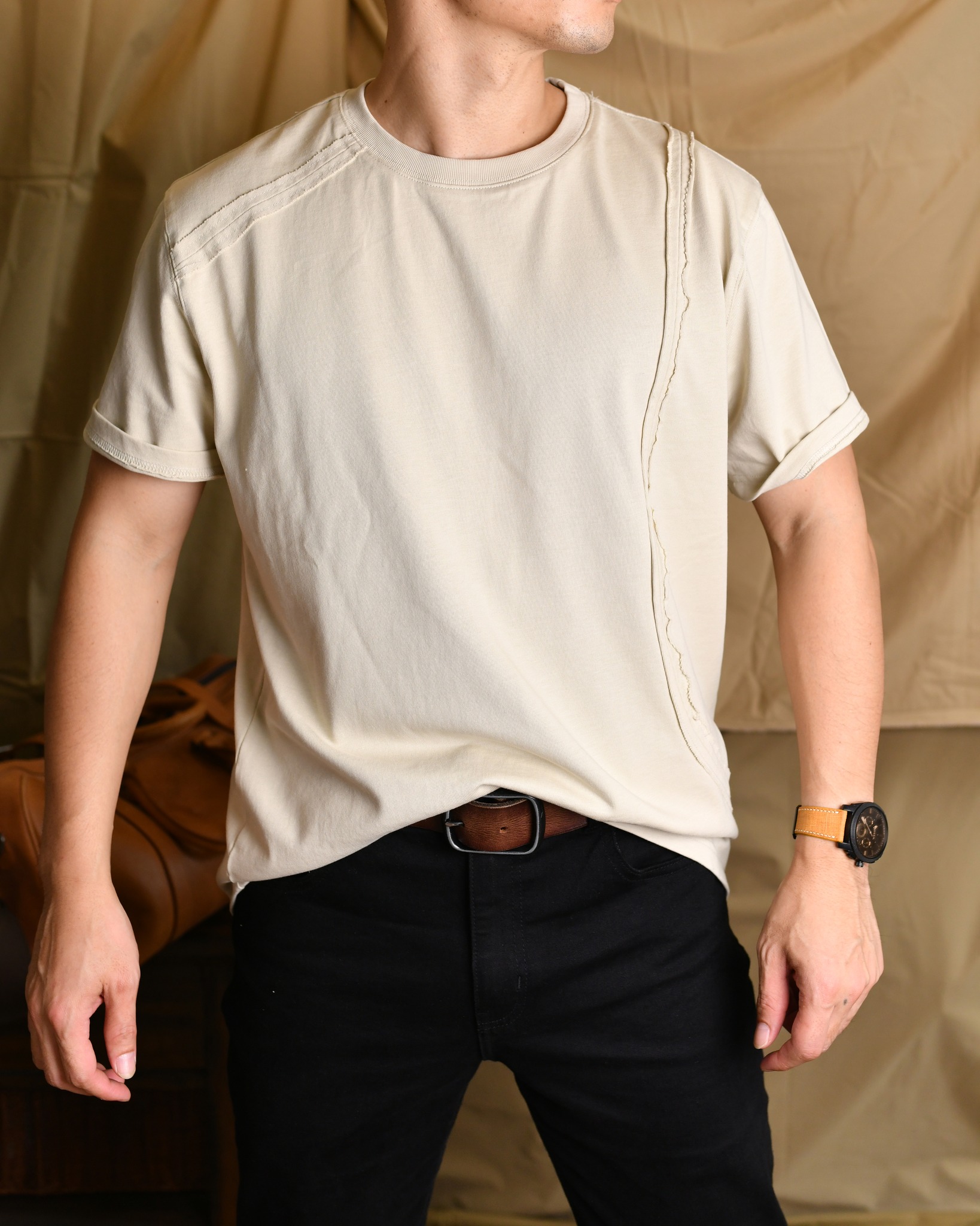 Áo phông trơn AP817 - KEM