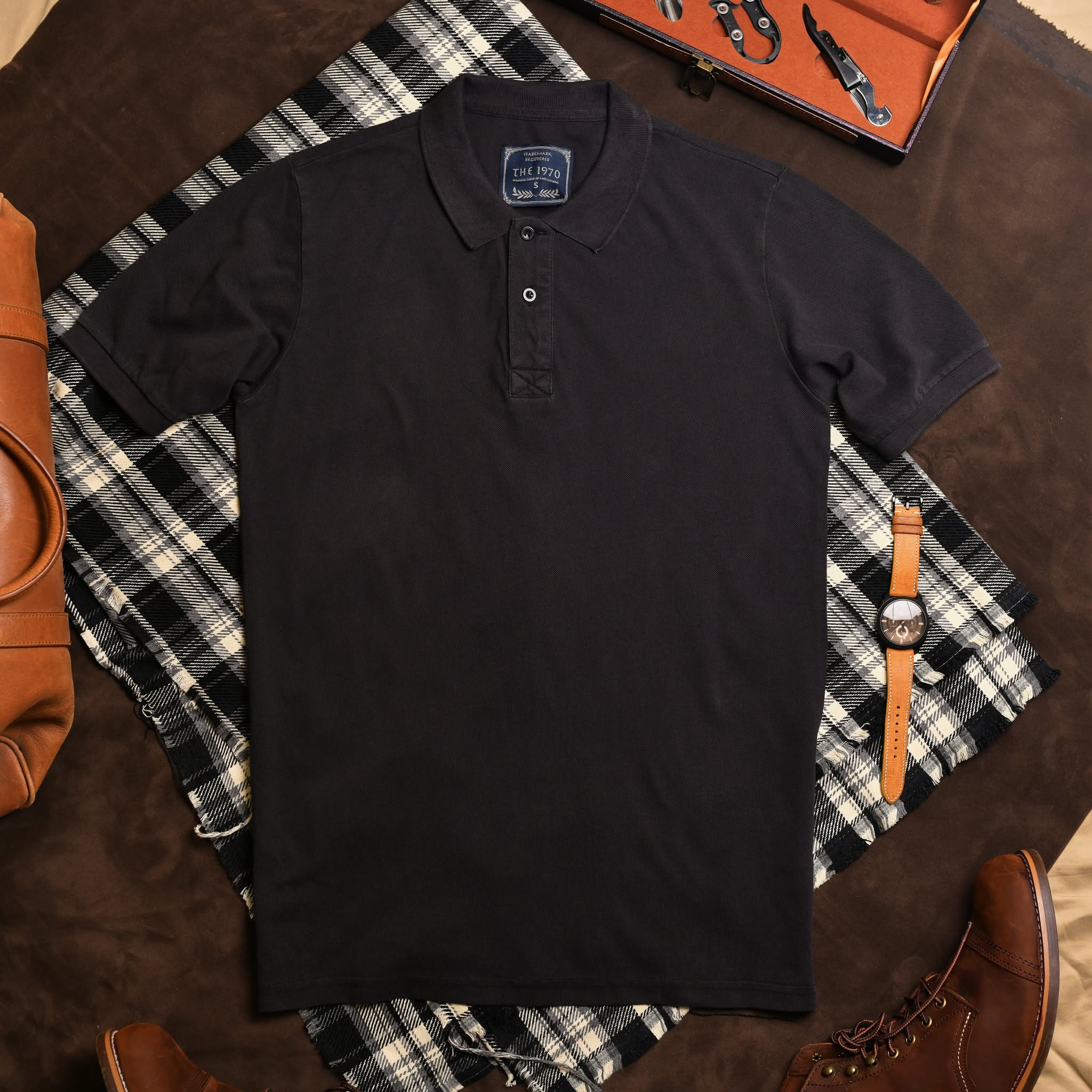 Áo Polo trơn AP931 - ĐEN