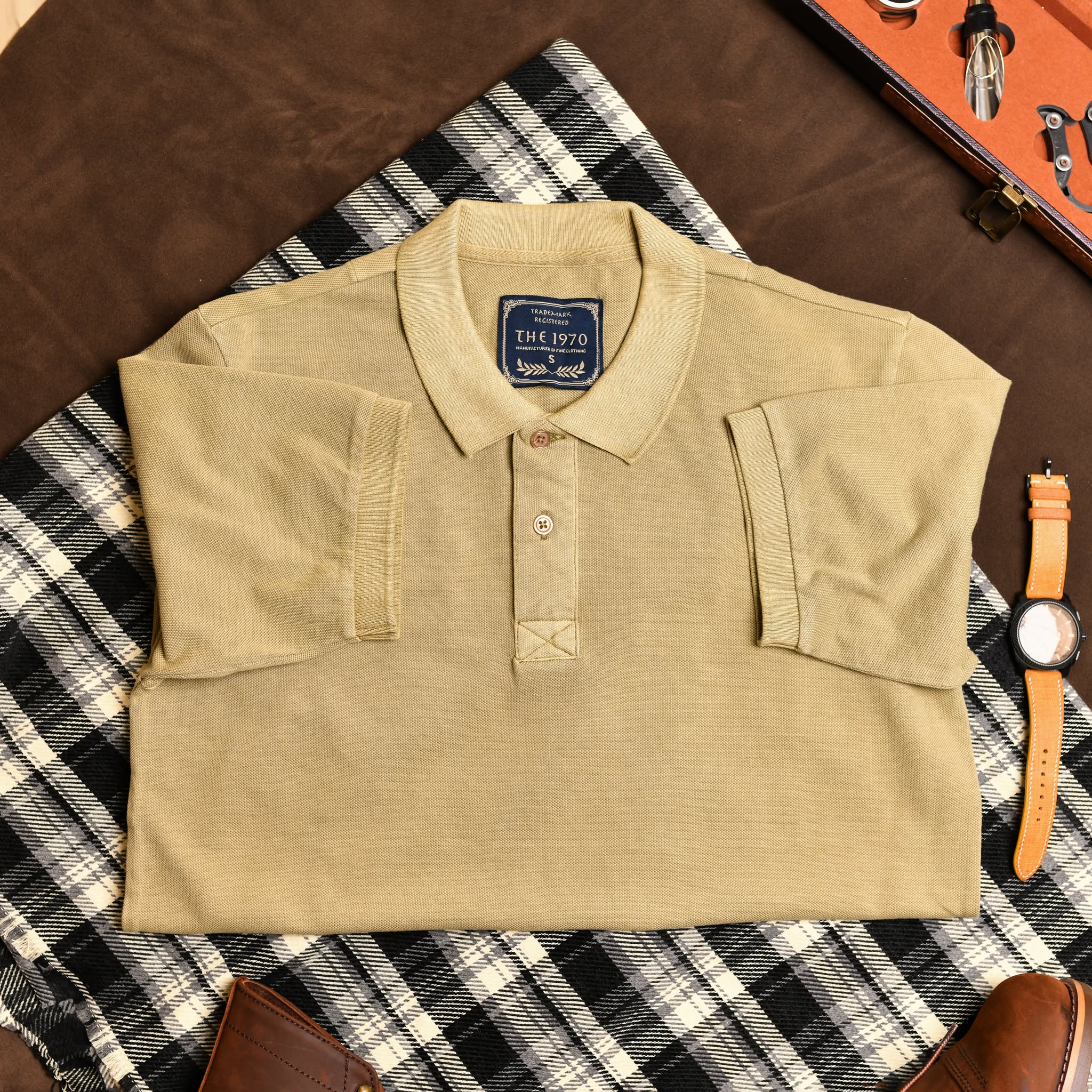 Áo Polo trơn AP931 - RÊU