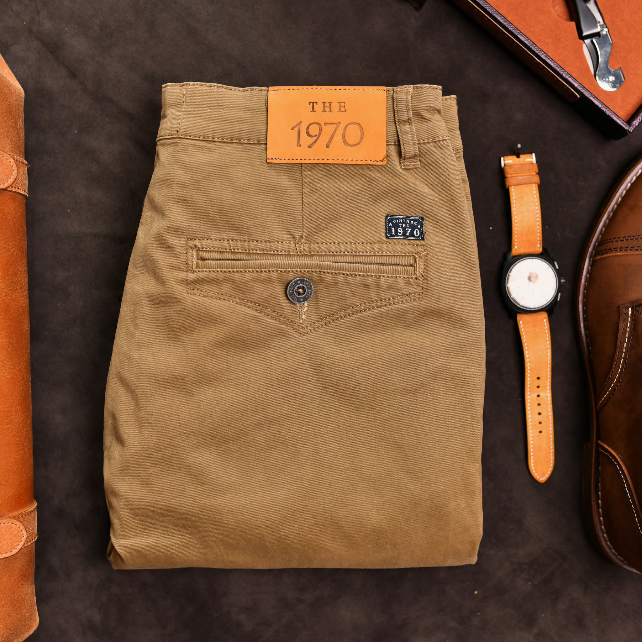 Quần kaki dài QKK904 - RÊU TRẦM