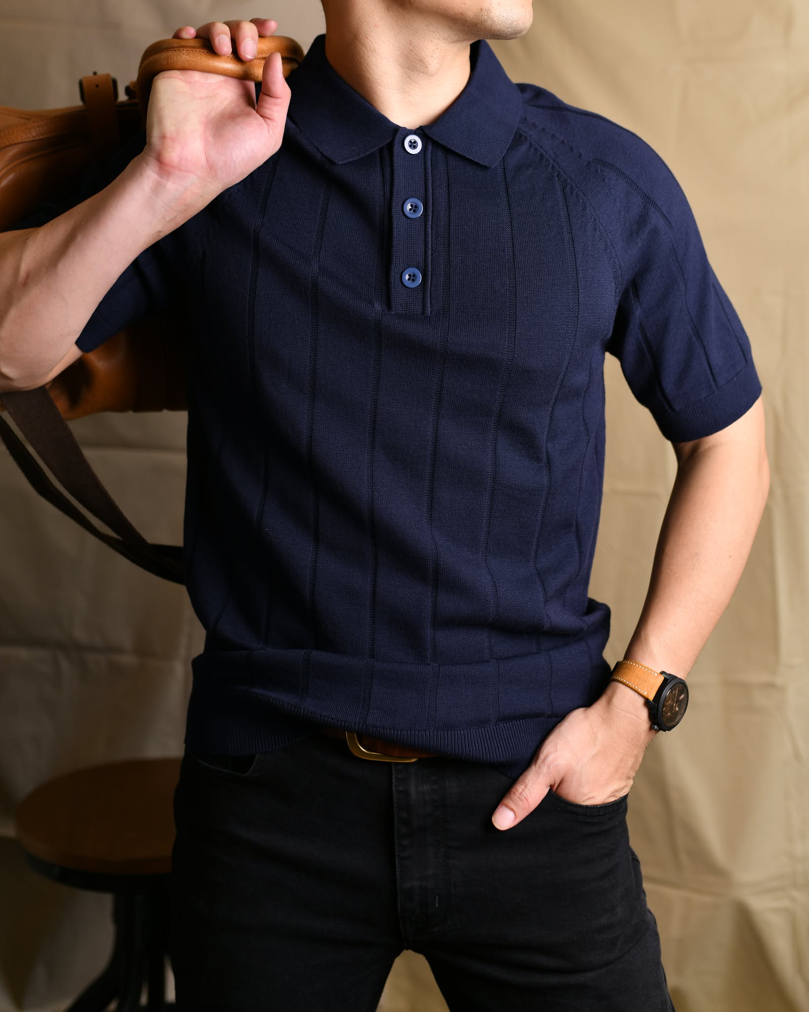 Áo polo dệt AP939 - THAN