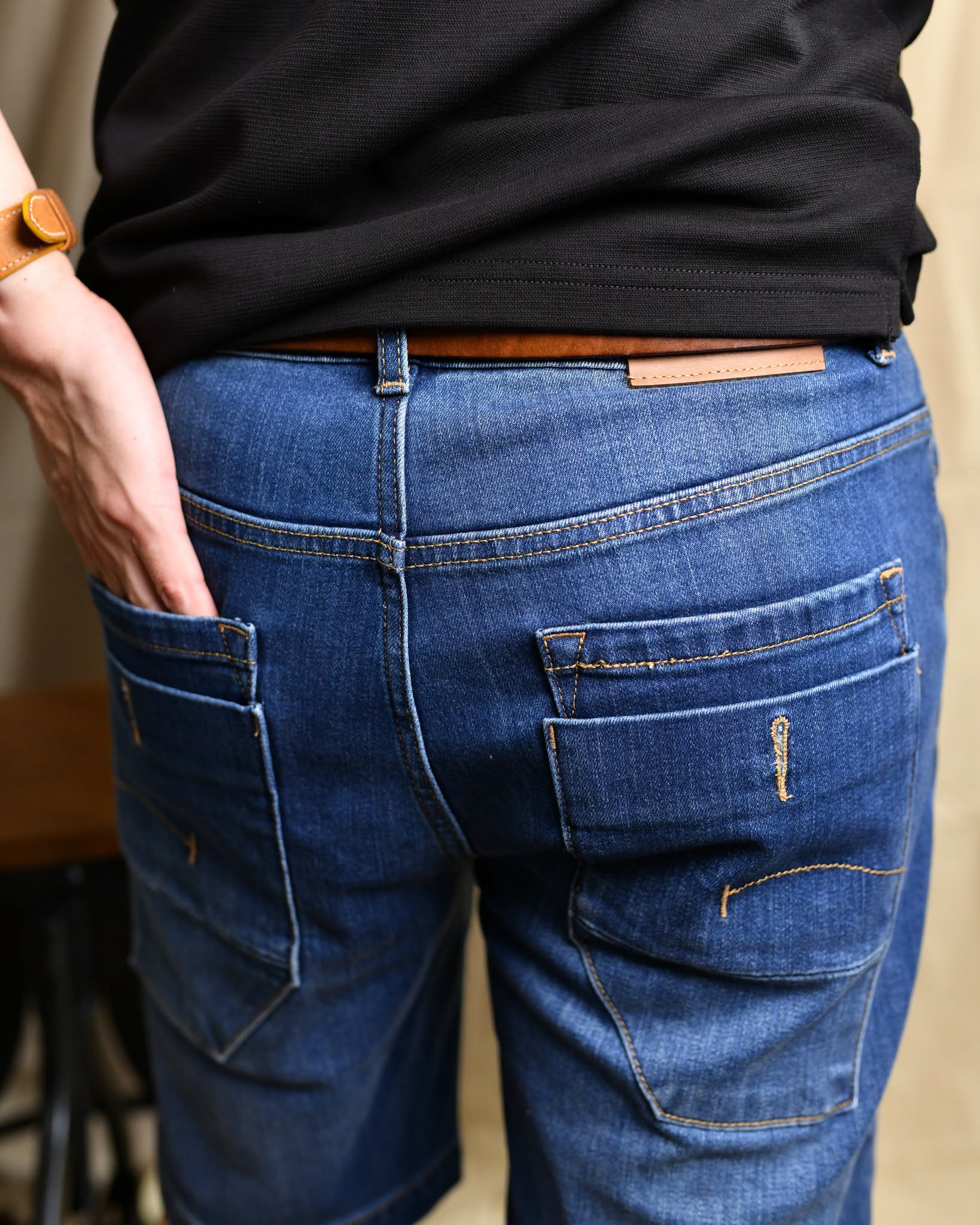 Quần short jean xanh đậm QSJ947