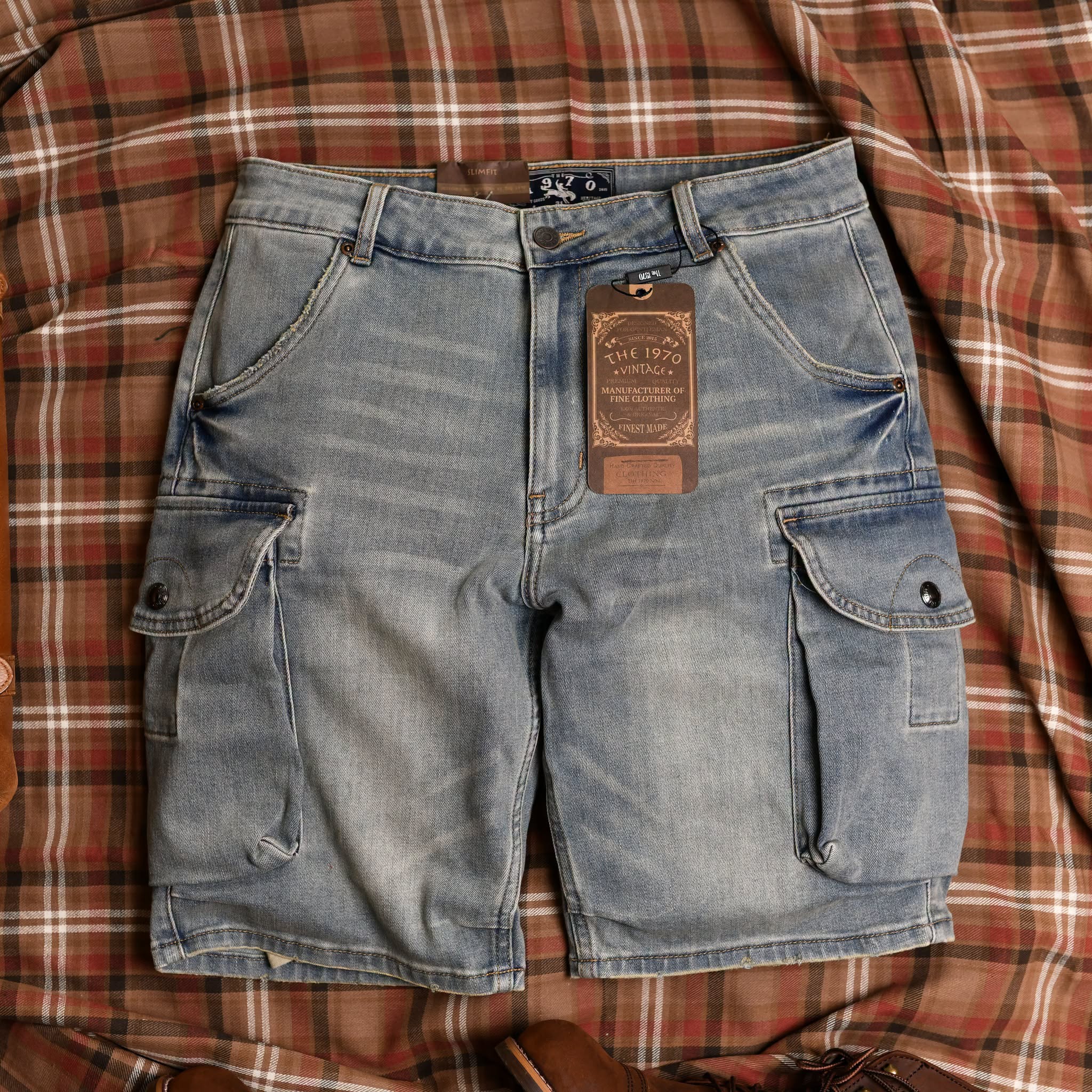 Quần  short  jean túi hộp QS940