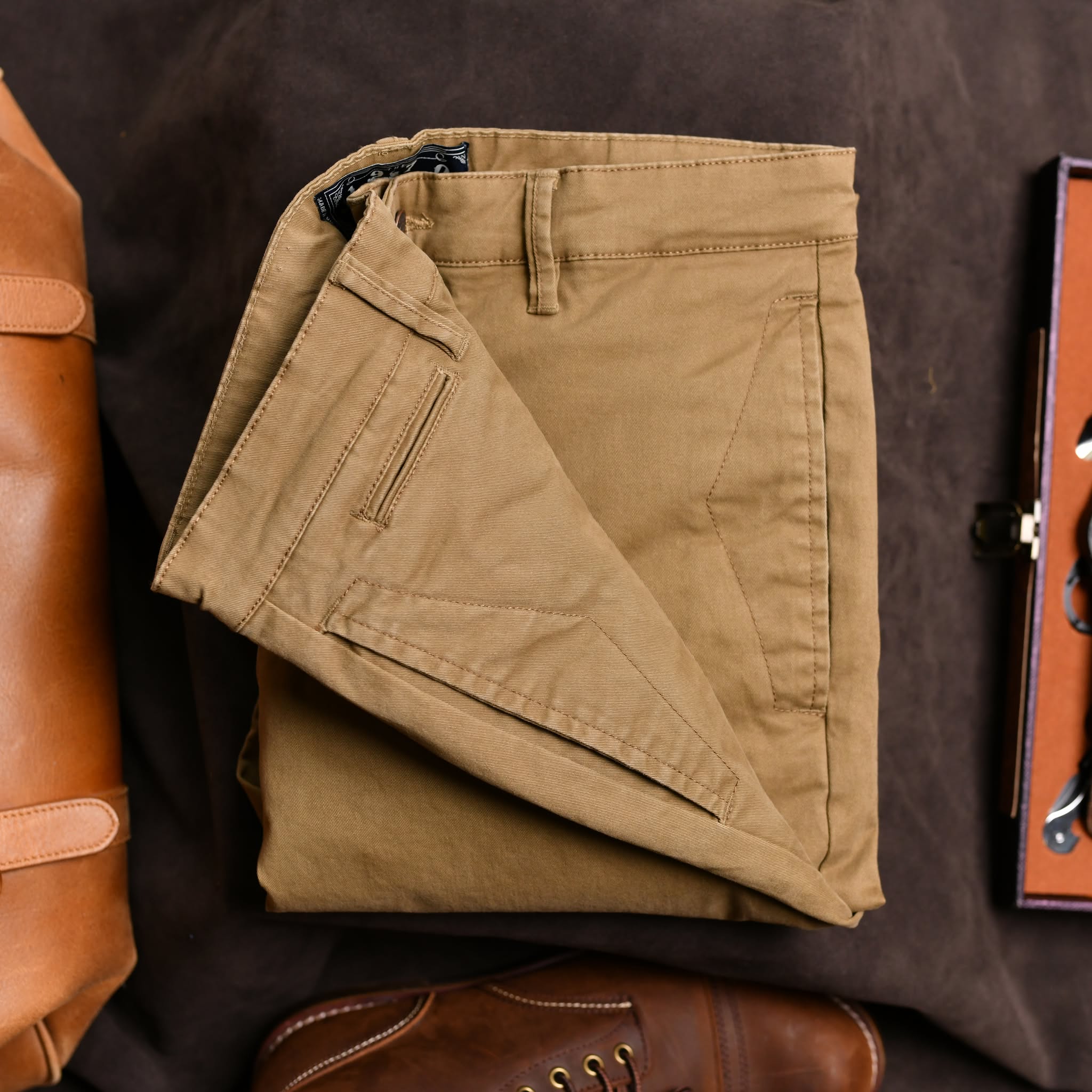 Quần kaki dài QKK861 - VÀNG