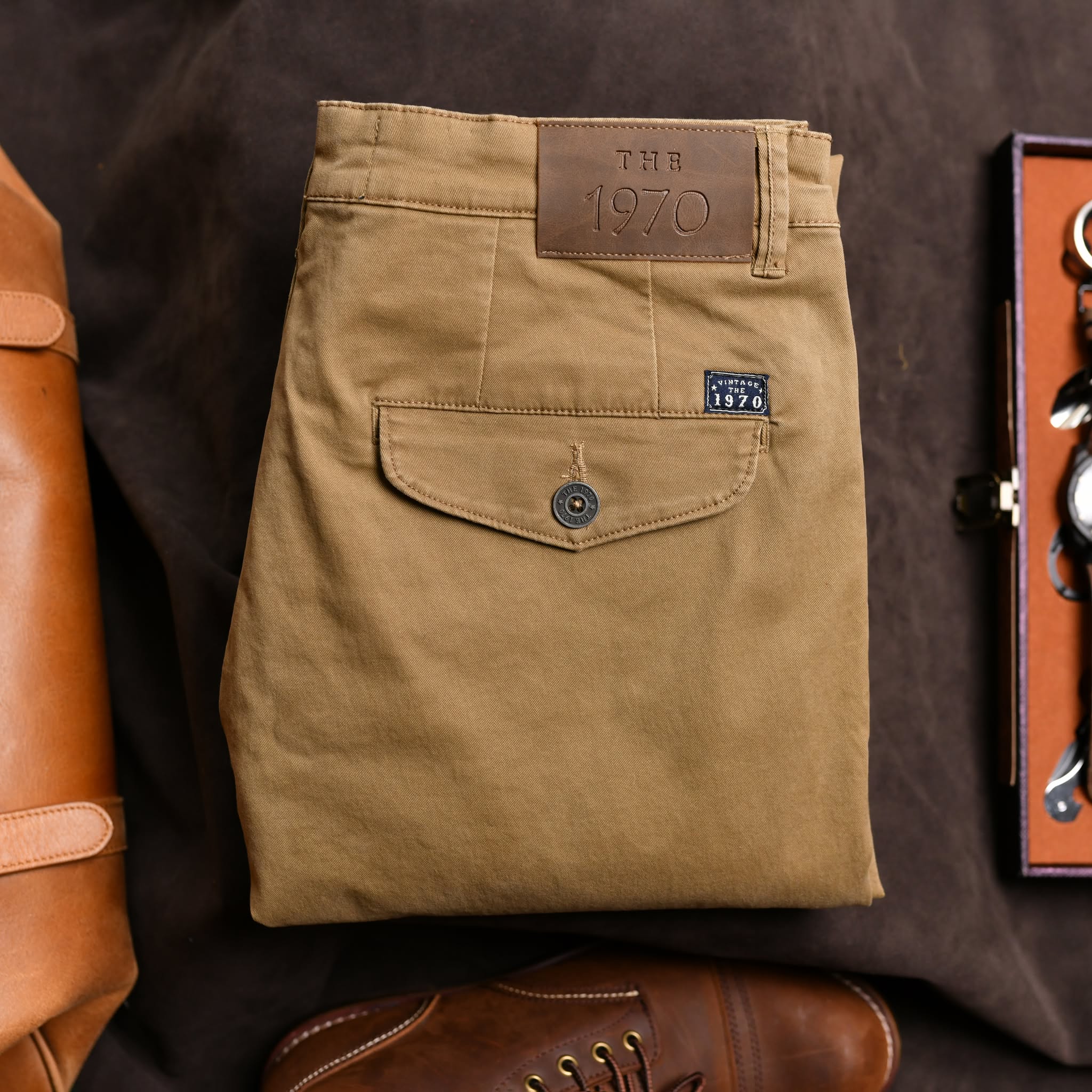 Quần kaki dài QKK861 - VÀNG