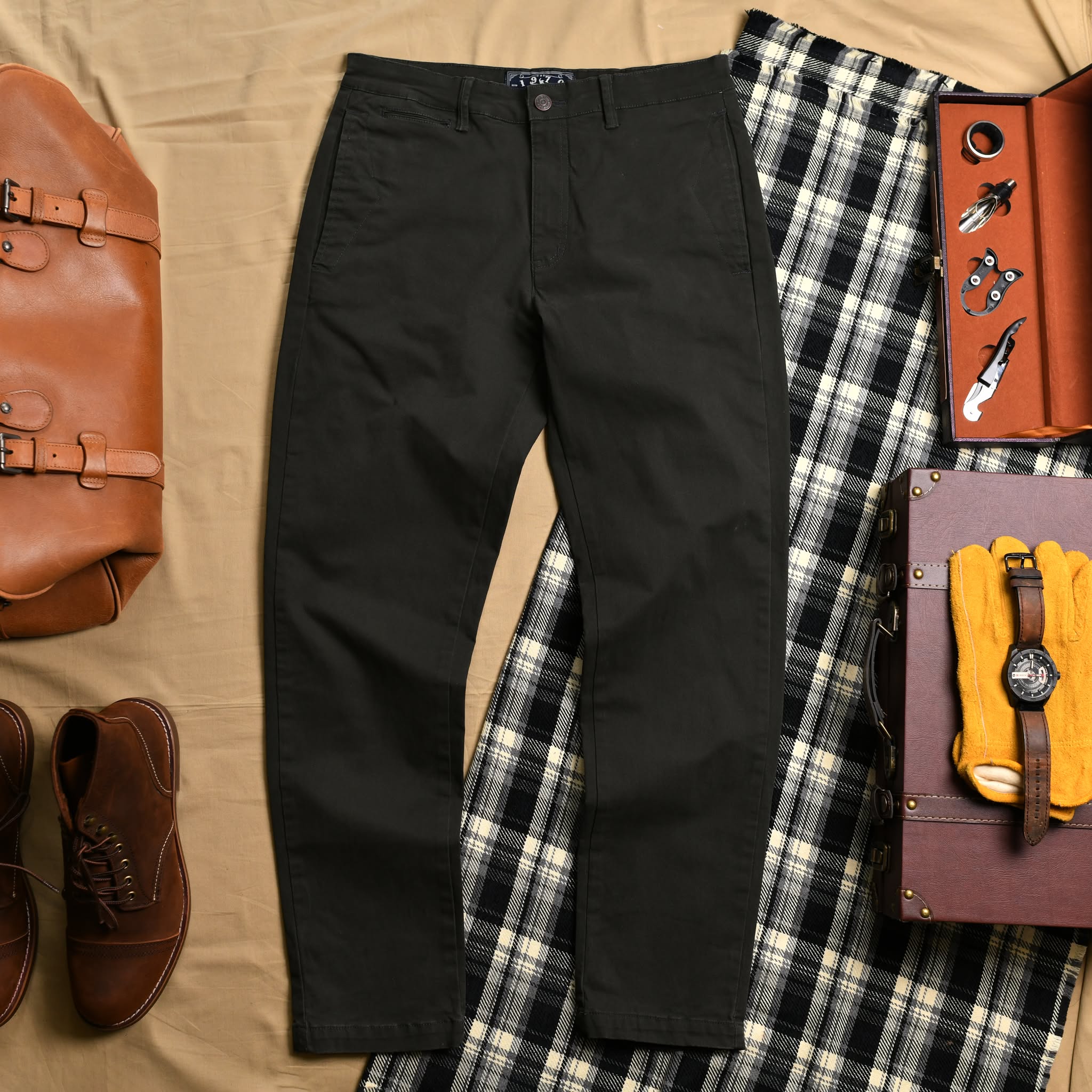 Quần kaki dài QKK861 - Xám