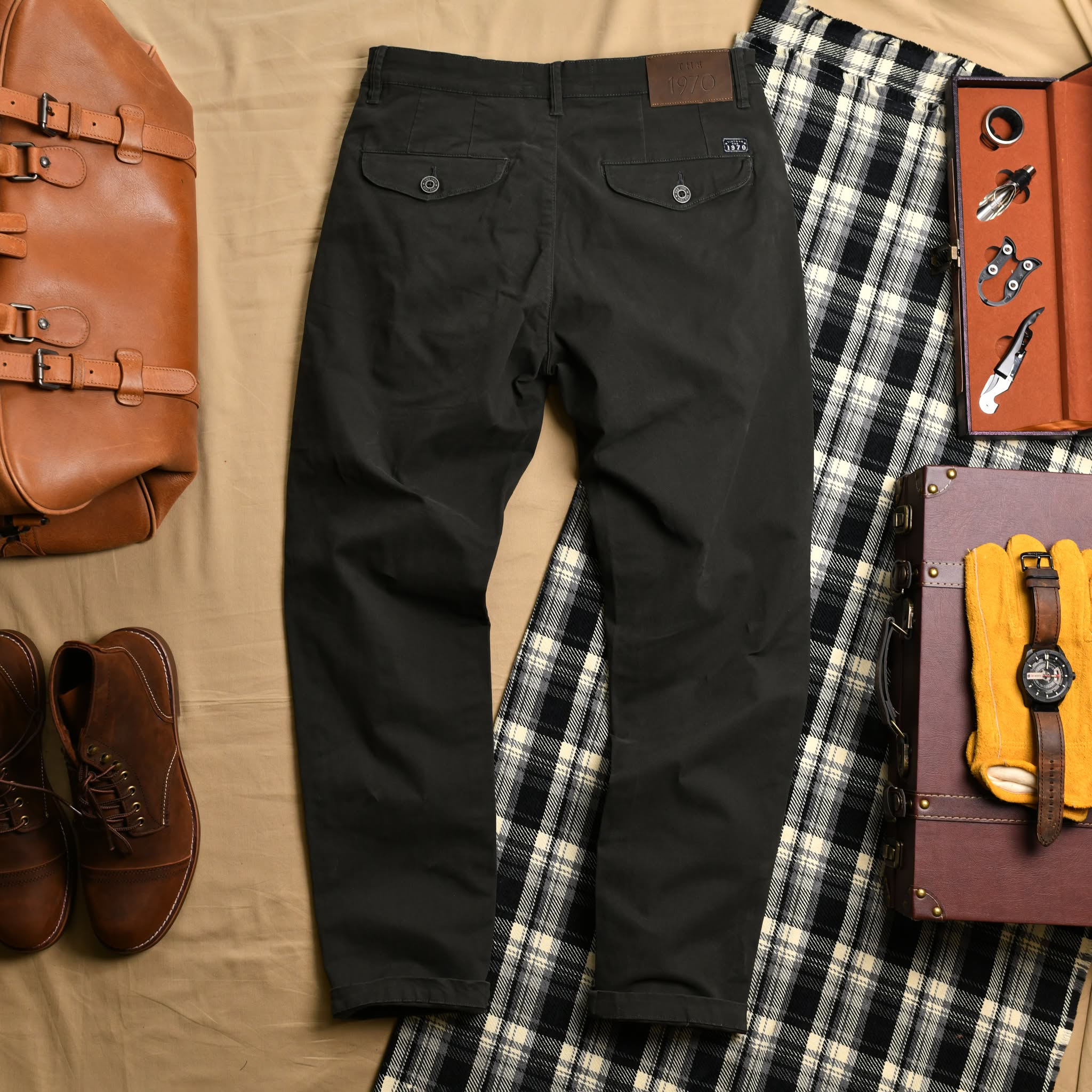 Quần kaki dài QKK861 - Xám