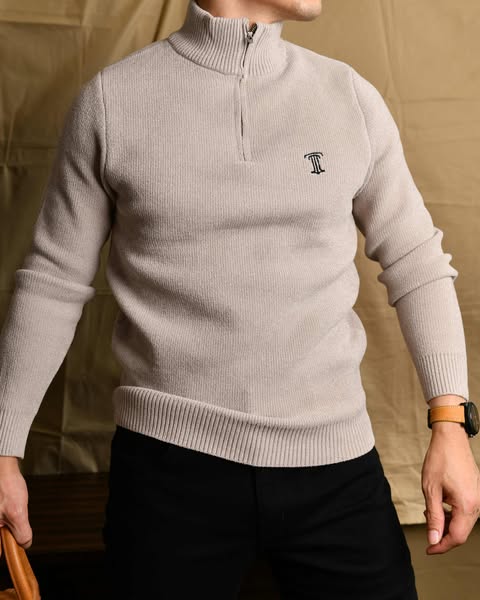 Áo len khoá cổ BE THE1970 AL864