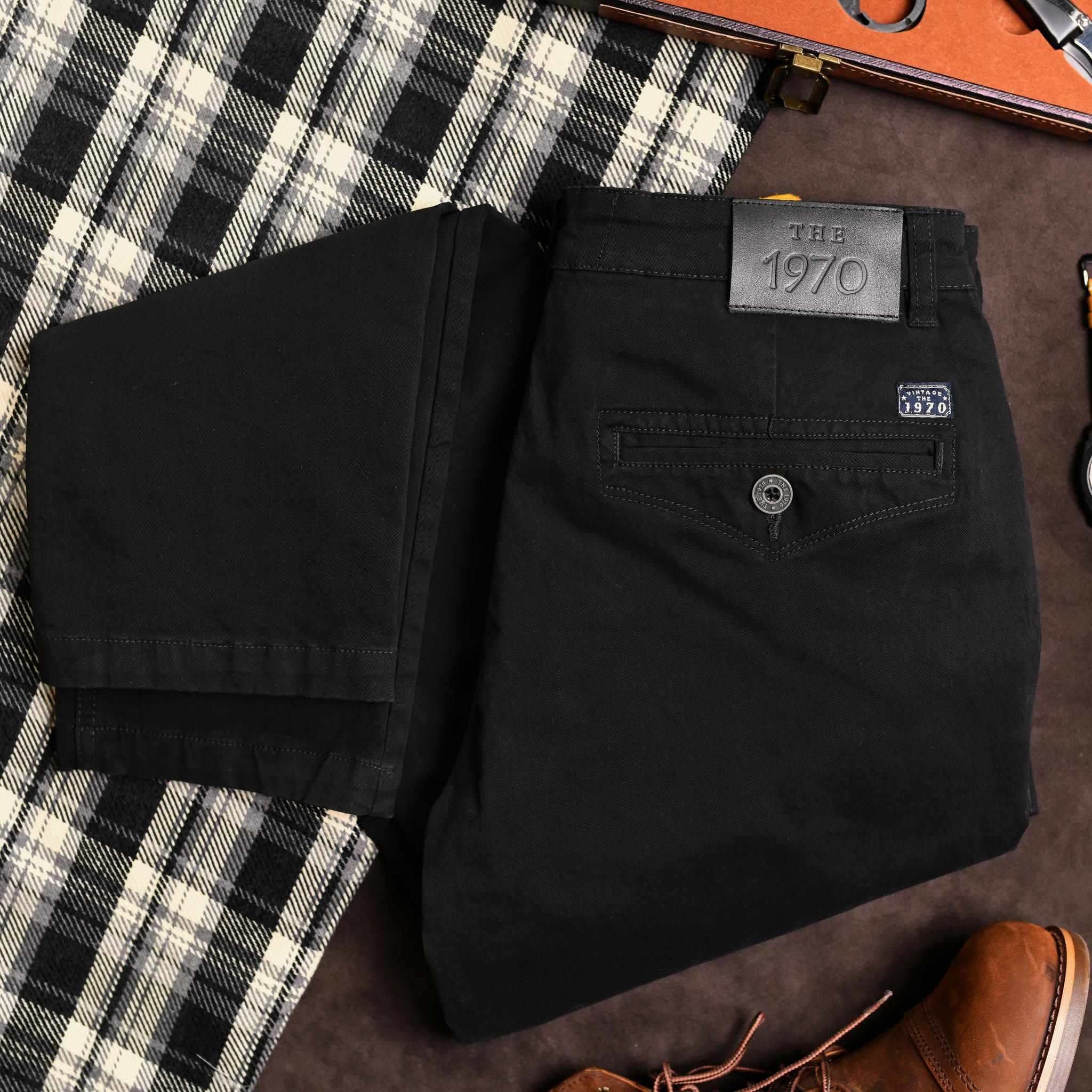 Quần kaki dài QKK904 - NÂU VÀNG