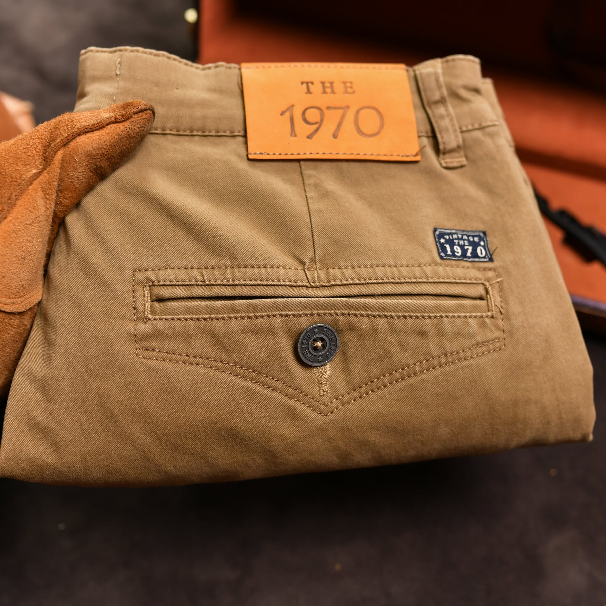 Quần kaki dài QKK904 - NÂU VÀNG