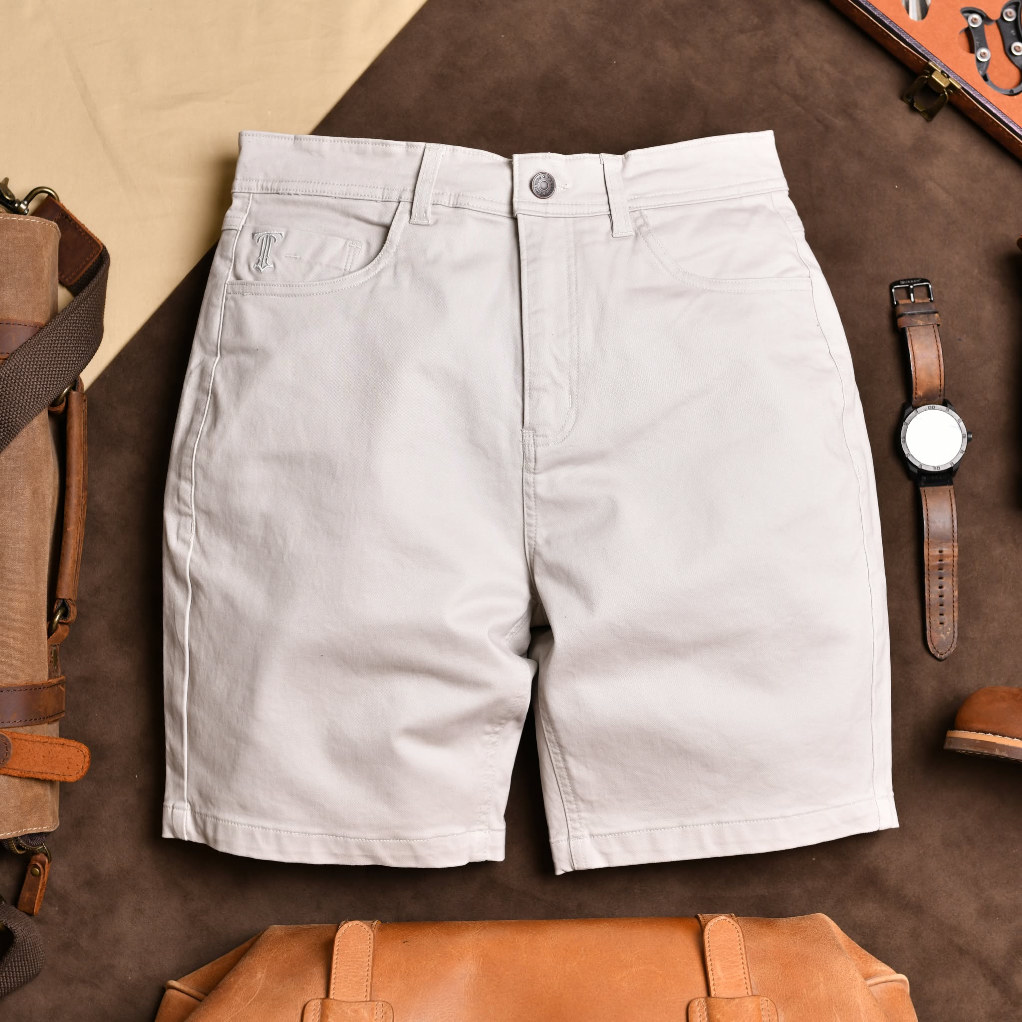 Quần short kaki QSK925 - KEM