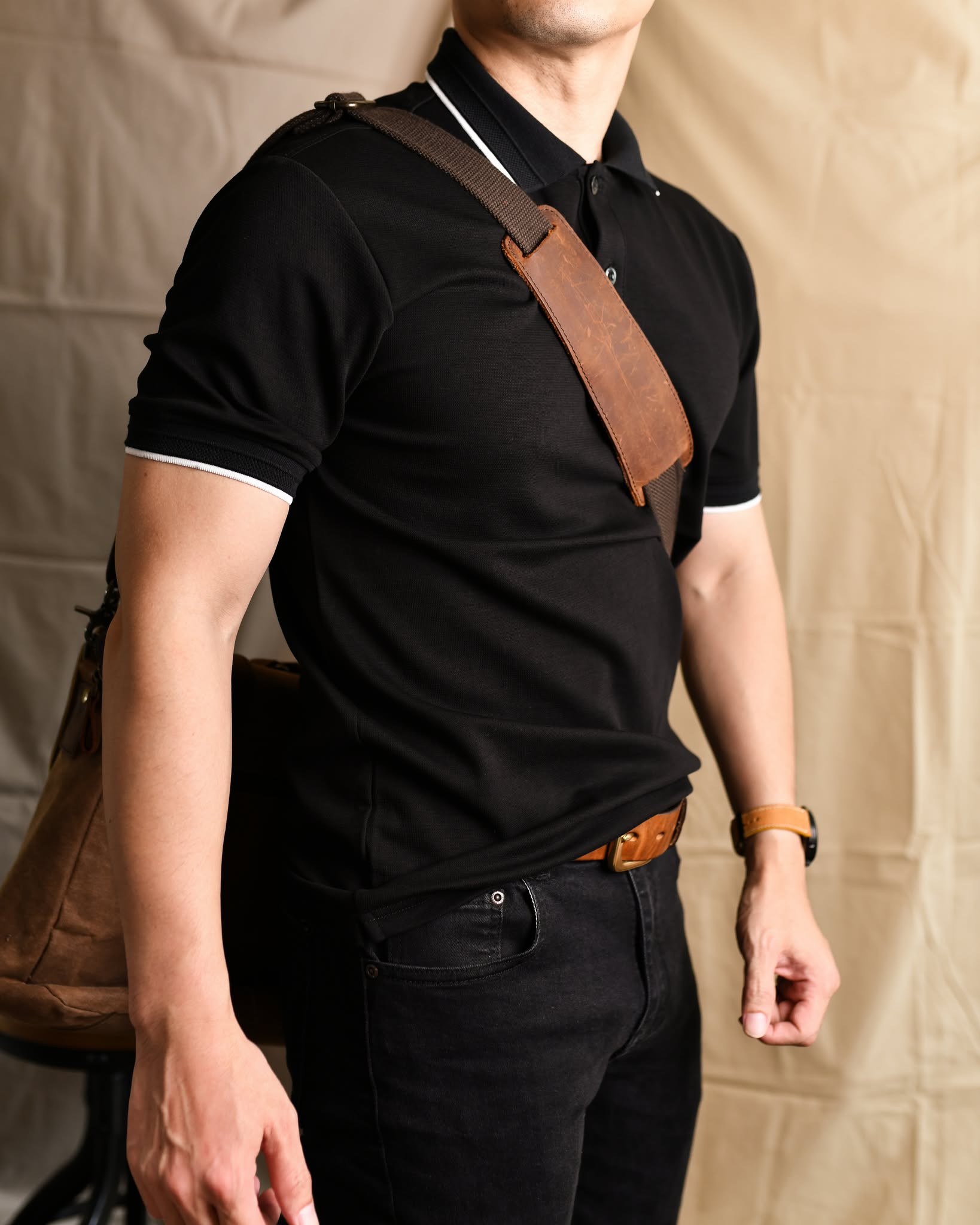 Áo polo  cổ viền AP948-ĐEN