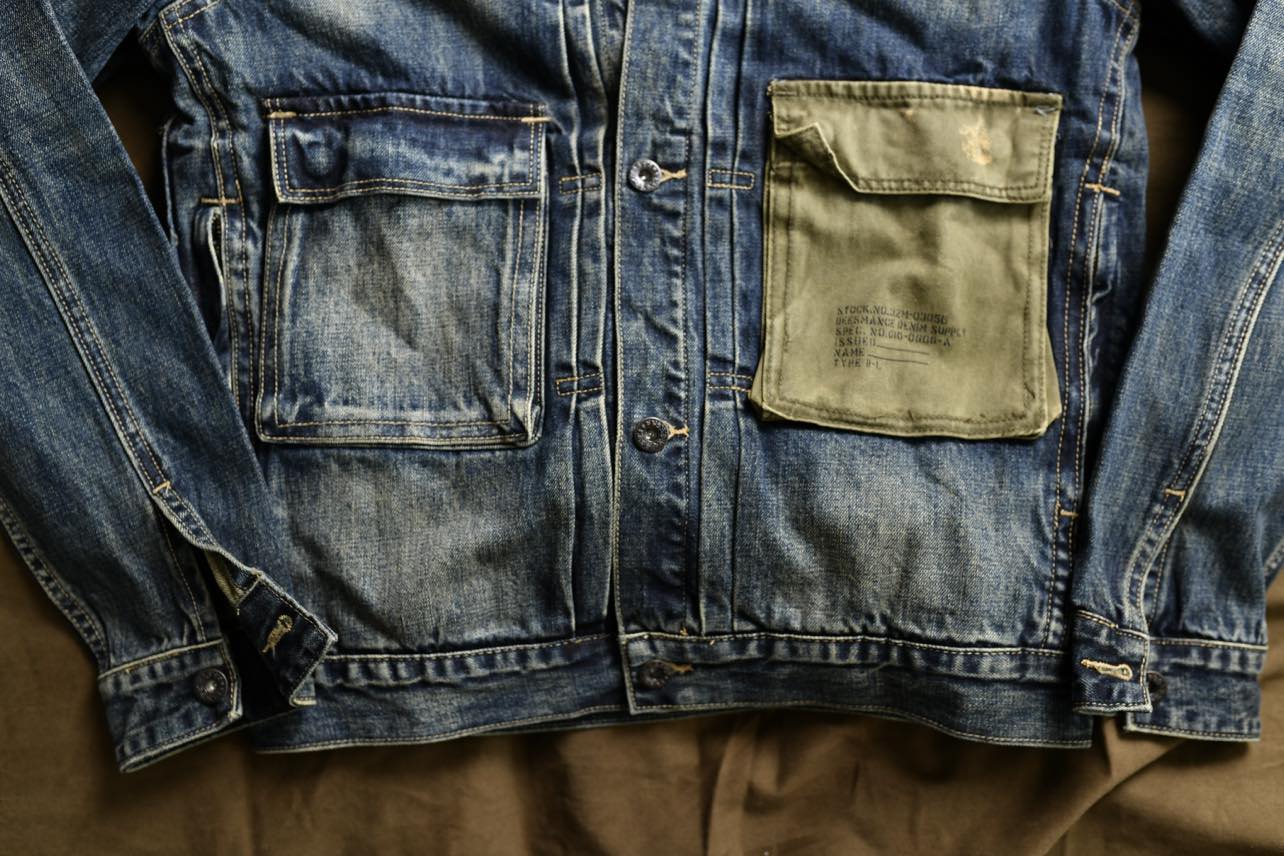 Áo khoác Denim THE1970 AK537 - XANH