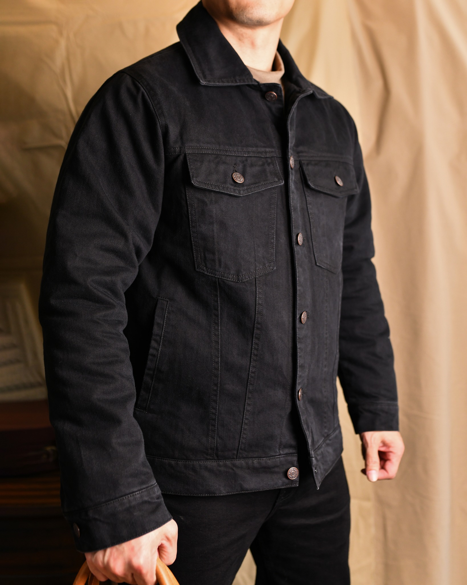 Áo khoác kaki AK848 - ĐEN