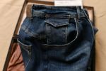 Quần short Jean QS512 - XANH  ĐẬM - The1970