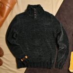 Áo len nhung cổ khuy AL810 - Rêu