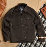 Áo Khoác da 4 túi AKD846 - NÂU