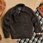 Áo Khoác da 4 túi AKD846 - NÂU