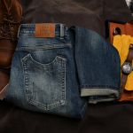 Quần jean xước QJ909 - XANH ĐẬM