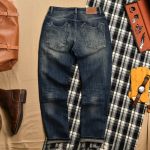 Quần jean xước QJ909 - XANH ĐẬM