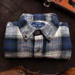 Áo sơ mi kẻ SM903 - Than