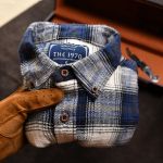 Áo sơ mi kẻ SM903 - Than