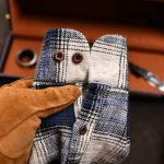 Áo sơ mi kẻ SM903 - Than