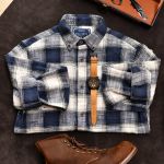 Áo sơ mi kẻ SM903 - Than