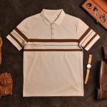 Áo polo phối kẻ 3127 AP932 - ĐEN