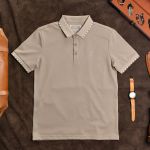 Áo polo viền kẻ AP933 - ĐEN