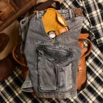 Quần short jean xám túi hộp XÁM NHẠT THE1970 QS780