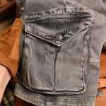 Quần short jean xám túi hộp XÁM NHẠT THE1970 QS780