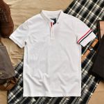 Áo polo tay kẻ Trắng  THE1970 AP814