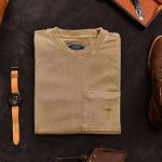 Áo phông thêu 1 túi ngực AP866-vàng