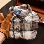 Áo sơ mi kẻ SM903 - Nâu