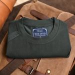 Áo phông phối viền AP937 - Rêu