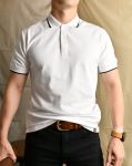 Áo polo  cổ viền AP948-TRẮNG